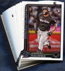 2025 Topps Update Miami Marlins Baseball Cards Team Set