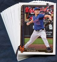 2025 Topps Update New York Mets Baseball Cards Team Set