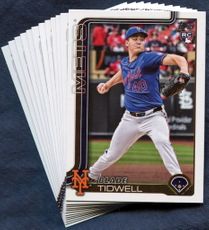 2025 Topps Update New York Mets Baseball Cards Team Set