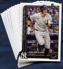2025 Topps Update New York Yankees Baseball Cards Team Set
