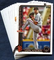 2025 Topps Update San Francisco Giants Baseball Cards Team Set