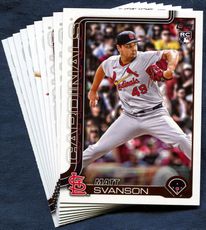 2025 Topps Update St. Louis Cardinals Baseball Cards Team Set