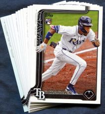 2025 Topps Update Tampa Bay Rays Baseball Cards Team Set