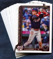 2025 Topps Update Washington Nationals Baseball Cards Team Set