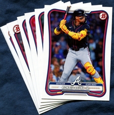 2026 Bowman & Prospects Atlanta Braves Baseball Cards Team Set