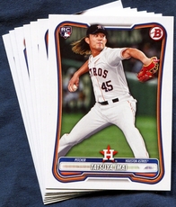 2026 Bowman & Prospects Houston Astros Baseball Cards Team Set