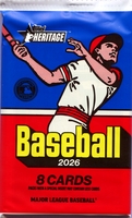 2026 Topps Heritage Baseball Cards Pack From Blaster
