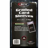 bcw graded card sleeves Amazon.com: BCW Semi Rigid Card Holder #1 | 100 Pack | Semi Rigid Card  Sleeves for Grading Preparation main image 0