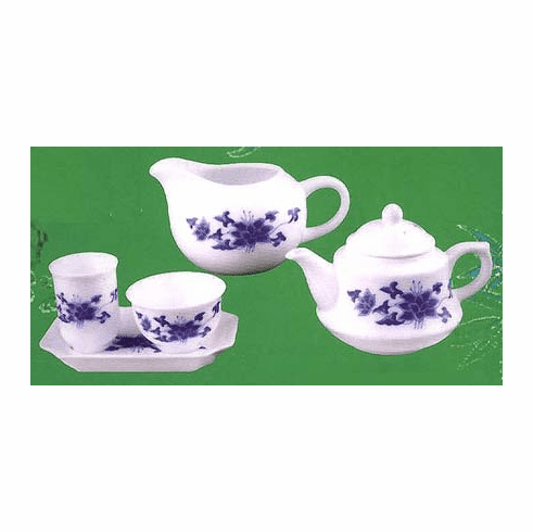 Blue Lotus tea set by Ten Fu