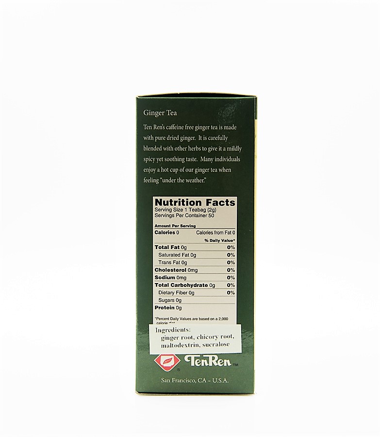 Ginger Tea (Caffeine Free) 50 Bags