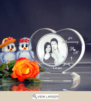 Personalized Anniversary Photo Heart