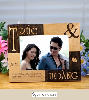 Personalized  Vietnamese Couple Frame