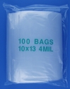 10x13 4mil clear zipper bags, pack of 100 10x13 4mil clear zipper bags, pack of 100