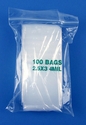2.5x3 4mil clear zipper bags, pack of 100 2.5x3 4mil clear zipper bags, pack of 100