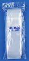 2x5 2mil clear zipper bags, pack of 100