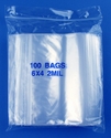 6x4 2mil clear zipper bags, pack of 100