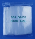 8x10 4mil clear zipper bags, pack of 100 8x10 4mil clear zipper bags, pack of 100