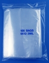 9x12 2mil clear zipper bags, pack of 100