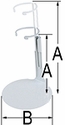 Doll Stand Sizing Info
