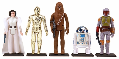 Earth Black Stands for Vintage Star Wars figures and others