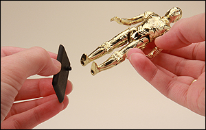 Earth Black Stands for Vintage Star Wars figures and others