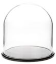 Glass Dome with Black Acrylic Base - 8" x 8"