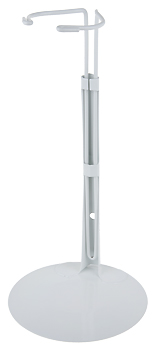 Kaiser Doll Stand #2601, white - fits 14" - 22" fashion dolls & action figures