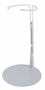 Kaiser Doll Stand #3101, white - fits chubby-waisted 15" - 20" dolls