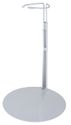 Kaiser Doll Stand #3201, white - fits slim-waisted 20" - 30" fashion dolls