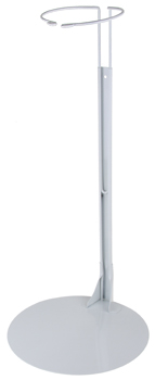 Kaiser Doll Stand #6001, white - fits 34" - 48" dolls