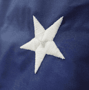 2' 1/2 X 4' Embroidered Nylon American Flag