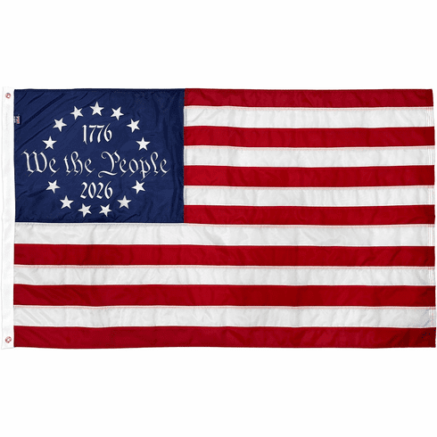 250 We The People Betsy Ross Embroidered Nylon Flag