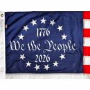 250 We The People Betsy Ross, Printed Star Field, Sewn Stripes Nylon Flag 