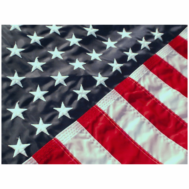 3'X5'  Embroidered Nylon American Flag