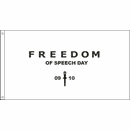 3'X5' Freedom of Speech Day with Cross Nylon Flag