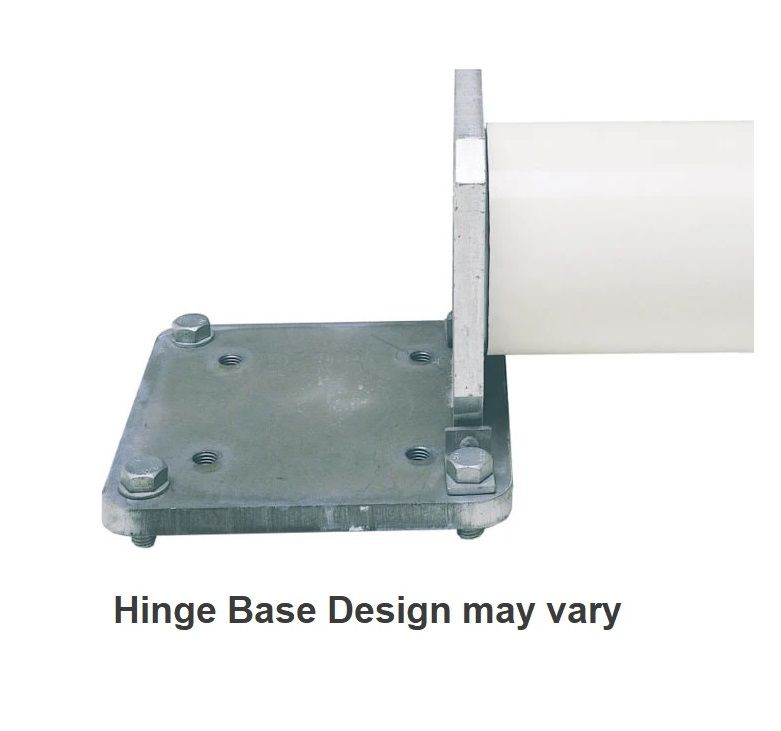 30ft (2) Piece External Halyard Hinge Base Fiberglass Flagpole
