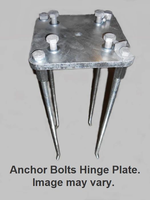 30ft (2) Piece External Halyard Hinge Base Fiberglass Flagpole