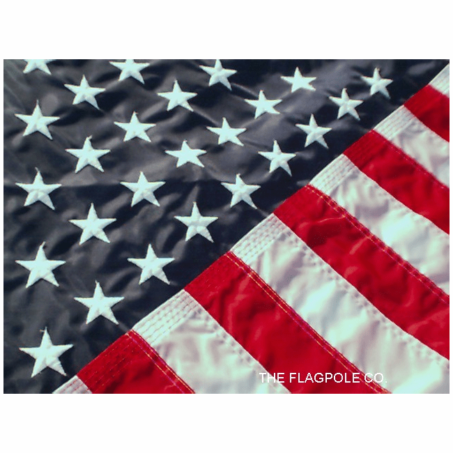 5'X8'  Embroidered Nylon American Flag