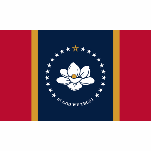 8'x12' Mississippi State Flag