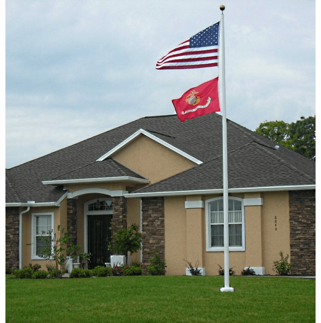 External Halyard Ground Sleeve Set Fiberglass Flagpoles