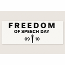FREEDOM OF SPEECH DAY<sup>&trade;</sup>STICKER
