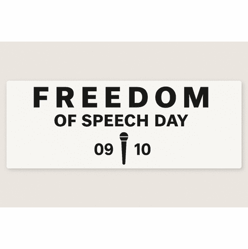 Freedom Of Speech Day Bumper Sticker