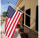 Heavy Duty Porch Wall Mounted Outrigger Aluminum Flagpole 