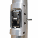 25ft (1) Piece Wind Speed 124 Mph  5 Butt Dia. x .188 Wall Thickness Internal Halyard Winch Aluminum Flagpole