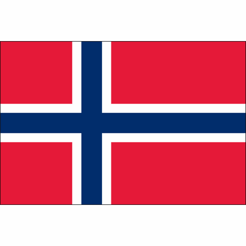NORWAY 3'X5' Nylon World Flag