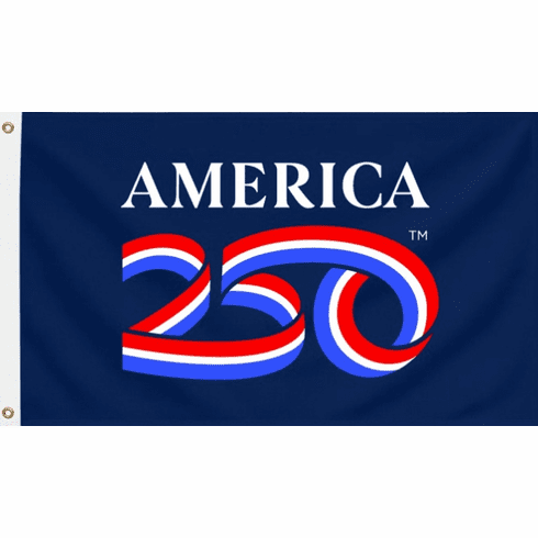3'X5' USA 250 Flag Blue