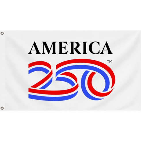 3'X5' USA 250 White