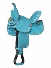 10� to 13� King Series Youth Stratford Suede Barrel Saddle ks93