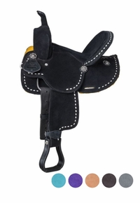 10� to 13� King Series Youth Stratford Suede Barrel Saddle ks93