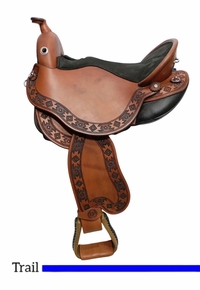 DP Saddlery Quantum Short & Light Trail Saddle 1216-8555